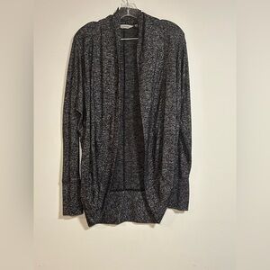 Athleta Open Front Cardigan Sweater Gray XXS Soft Knit Long Sleeve